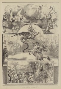 Scény z Pantomimy od David Henry Friston