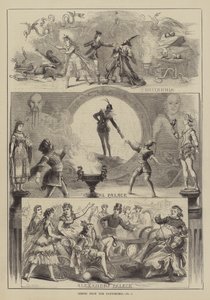 Scény z pantomimy od David Henry Friston
