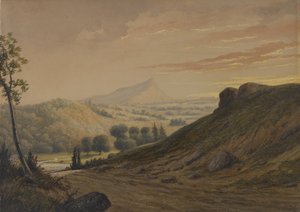 New England Scenery, cca 1850 (wc na papíře)