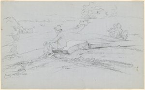 Studie na "White Mountains from North Conway, New Hampshire" [recto] od David Johnson