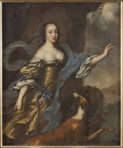 Princesse Anne Dorothee de Holstein Gottorp - Portrét princezny Anny Dorothea z Holštýnska-Gottorpu (1640-1713), Ehrenstrahl, David Kloecker (1629-1698). Olej na plátně. Rozměr: 146 x 122 cm. Národní muzeum Stockholm od David Klöcker Ehrenstrahl