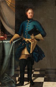 Portrét krále Karla XII Švédska 1682-1718, c. 1716 od David Krafft von