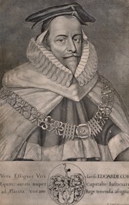 Sir Edward Coke, anglický právník, spisovatel a politik, c1666 1894