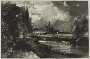 A Mill, z anglického Landscape od David Lucas