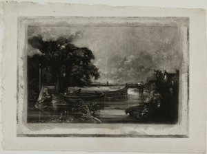 The River Stour z různých předmětů anglické krajinné scenérie od David Lucas