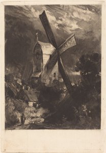Mlýn poblíž Brightonu od David Lucas after John Constable
