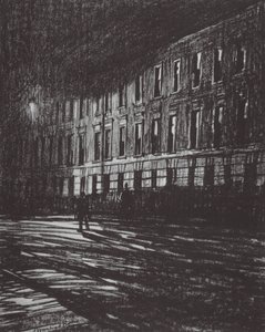 Londýn: North O Euston (barevná litografie)
