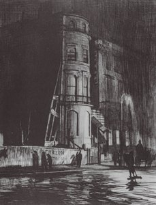 Londýn: Piccadilly, Savile Club (barevná litografie)