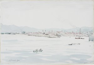 Palermo (tužka a akvarel na papíře) od David Muirhead Bone
