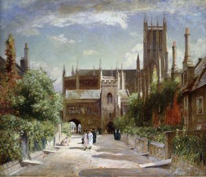 The Vicars" Close, katedrála Wells, 1924
