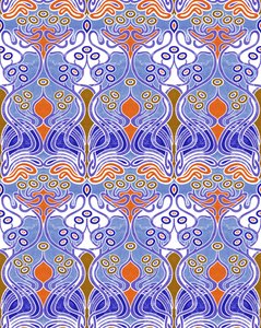 Beauclair Blue Orange, 2018 (kombinovaná digitální technika)