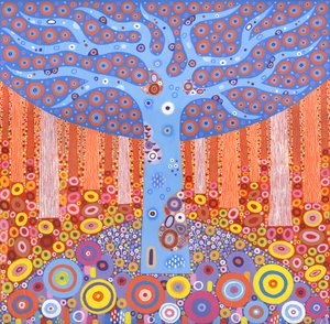 Kaleidoforest, 2018 (akryl na plátně)