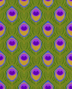 Peacock Yellow, 2019 (digitální mix médií) od David Newton