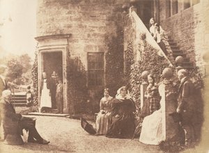 Bonaly Towers. Domov lorda Cockburna, 1843-47. Tvůrci: David Octavius Hill, Robert Adamson, Hill & Adamson. od Hill and Adamson