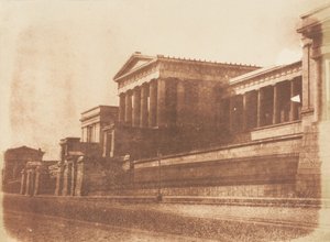 Old Royal High School, Calton Hill, Edinburgh, 1843-47. Tvůrci: David Octavius Hill, Robert Adamson, Hill & Adamson. od Hill and Adamson