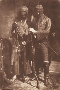 Afghánská nebo čerkeská zbroj, 1843 (foto) od David Octavius Hill