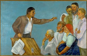 Agitátor (olej na plátně) od David Petrovich Shterenberg