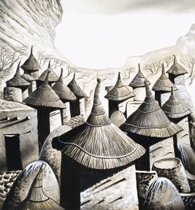 Primitivní domy: Střechy Banánů od David Pratt
