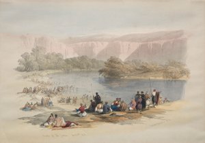 Banks of the Jordan, 1839. od David Roberts