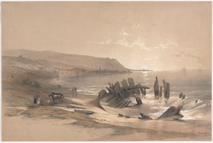 Kaifáš se dívá směrem k hoře Karmel, 1839. od David Roberts