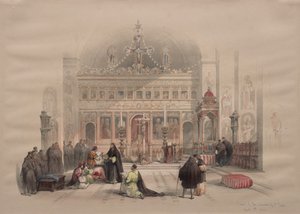 Kaple kláštera sv. Saby od David Roberts
