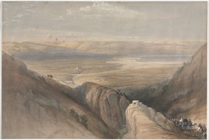 Sestup z Jordánského údolí od David Roberts