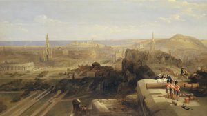 Edinburgh z hradu od David Roberts