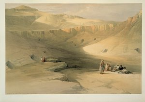Vstup do Údolí králů, Egypt od David Roberts