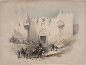 Brána Damašku, Jeruzalém, 1839. od David Roberts