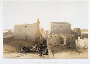 Velký vchod do chrámu Luxor (Luxor) ve „Svaté zemi“, Londýn 1849 od David Roberts