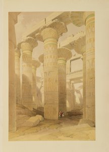 Síň sloupů, Karnak, z Egypta a Núbie, Vol.1 od David Roberts