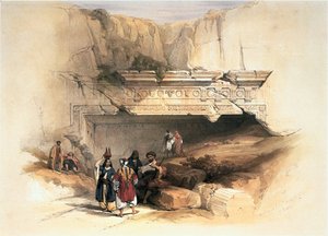 Im Heiligen Land: Jerusalem, Gräber der Könige (Gravur) von David Roberts