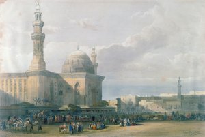 Mešita sultána Hasana z Velkého náměstí Rumeyleh, Káhira, z Egypta a Núbie, sv.3