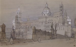 Palermská katedrála, 1854 od David Roberts