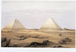Pyramidy Geezeh - ve „Svaté zemi“, Londýn 1849 od David Roberts