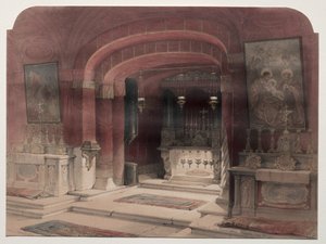 Svatyně Zvěstování, Nazareth, 1839. od David Roberts