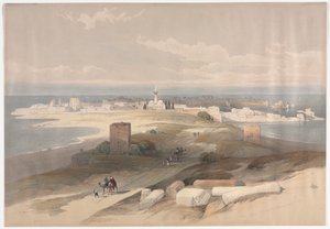 Sur nebo Tsor, starověká pneumatika z Isthmu, 1839. od David Roberts