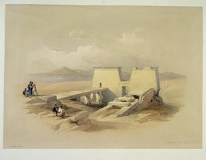 Chrám ve Wadi Sabona, Núbie od David Roberts