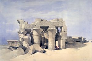 Chrám Sobek a Haroeris v Kom Ombo, 19. století od David Roberts
