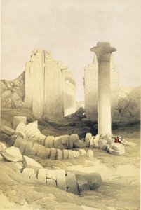 Dromos neboli Centrální síň Velkého Amunova chrámu, Karnak, z Egypta a Núbie, sv.2