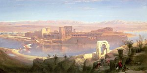 Ostrov Philae, Núbie od David Roberts