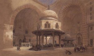 Mešita sultána Hasana, Káhira od David Roberts