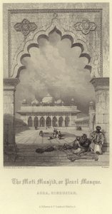Moti Masjid v Agra od David Roberts