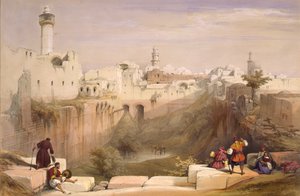 Jezero Bethesda, Jeruzalém od David Roberts