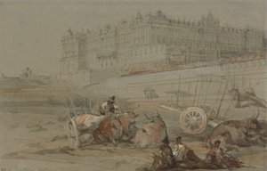 Královský palác, Madrid, 1832 od David Roberts