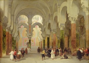 Svatyně Koránu, mešita v Córdobě, 1849 od David Roberts