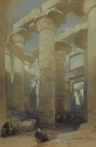 Chrám, Karnak od David Roberts
