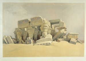 Chrám v Kom Ombo od David Roberts