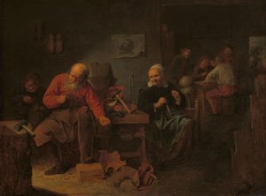 Interiér ševcovny od David Ryckaert (III)