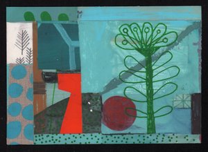 In Bloom In Bloom, 2023 (malba a koláž)